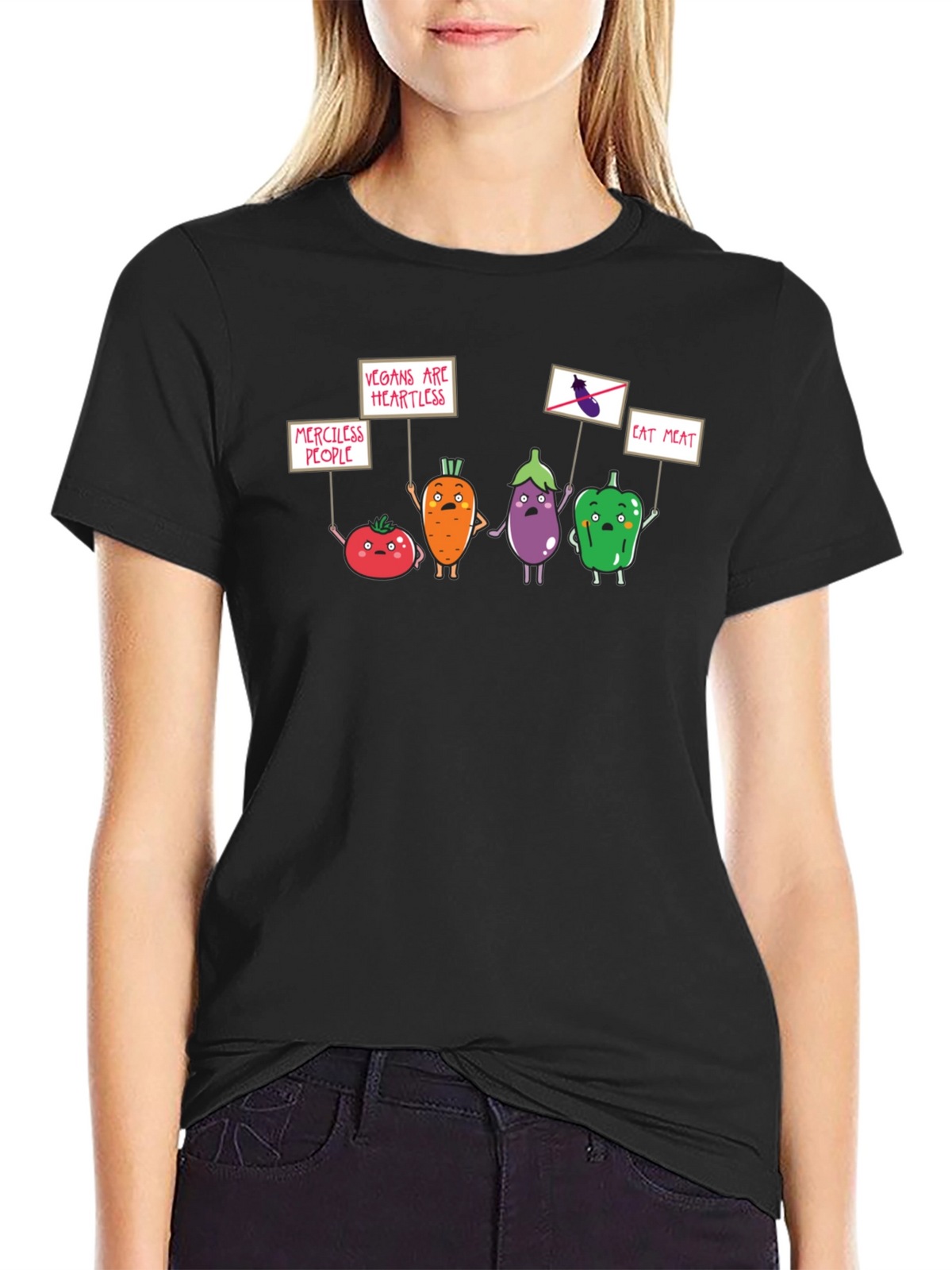 Vegan Protest Black T-Shirt