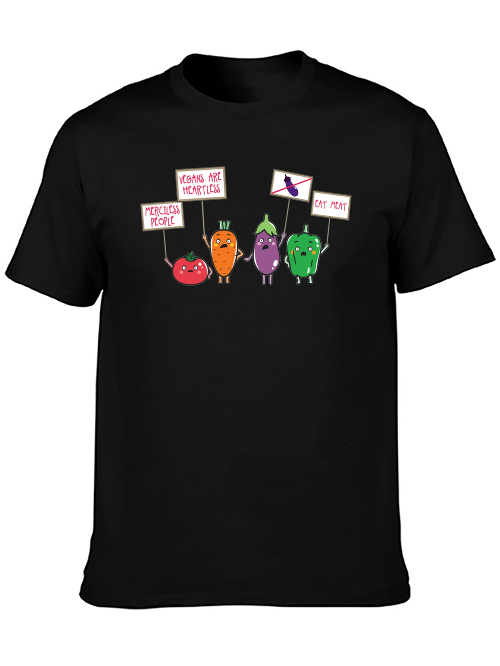 Vegan Protest Black T-Shirt