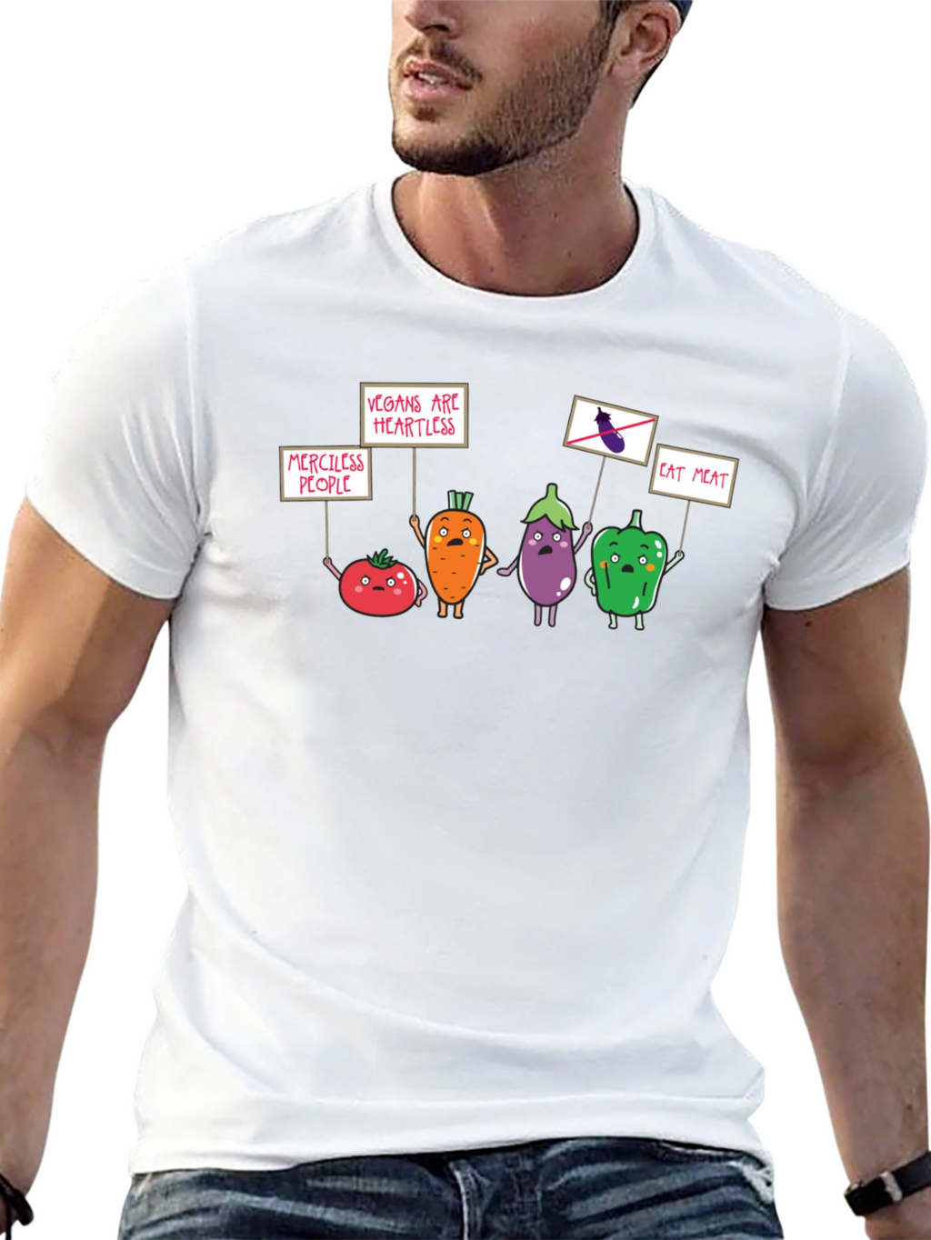 Vegan Protest Black T-Shirt