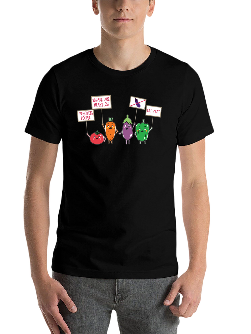 Vegan Protest Black T-Shirt