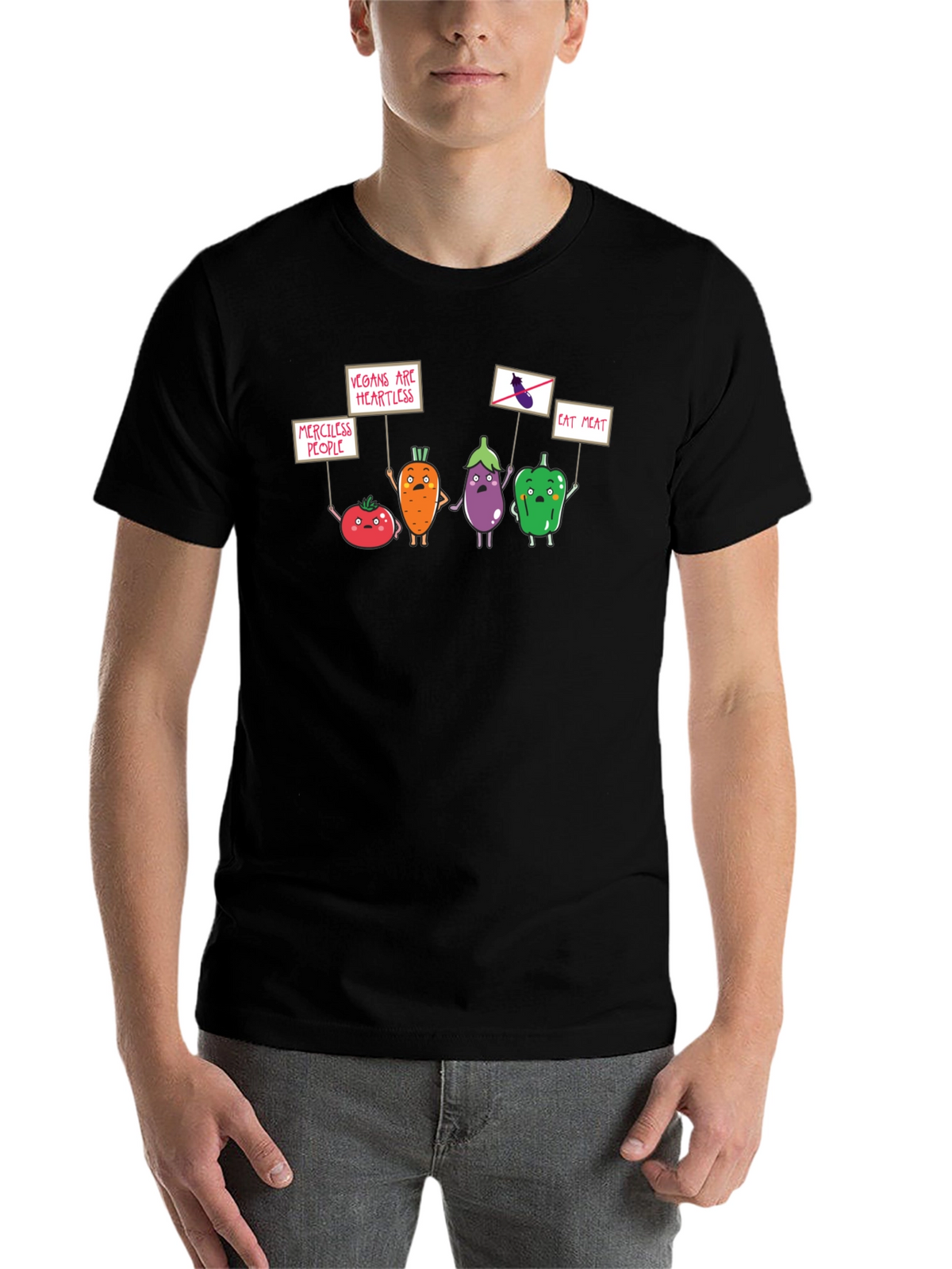 Vegan Protest Black T-Shirt