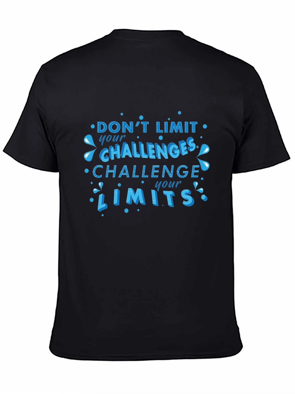 Challenge Your Limits Graphic Black Tee