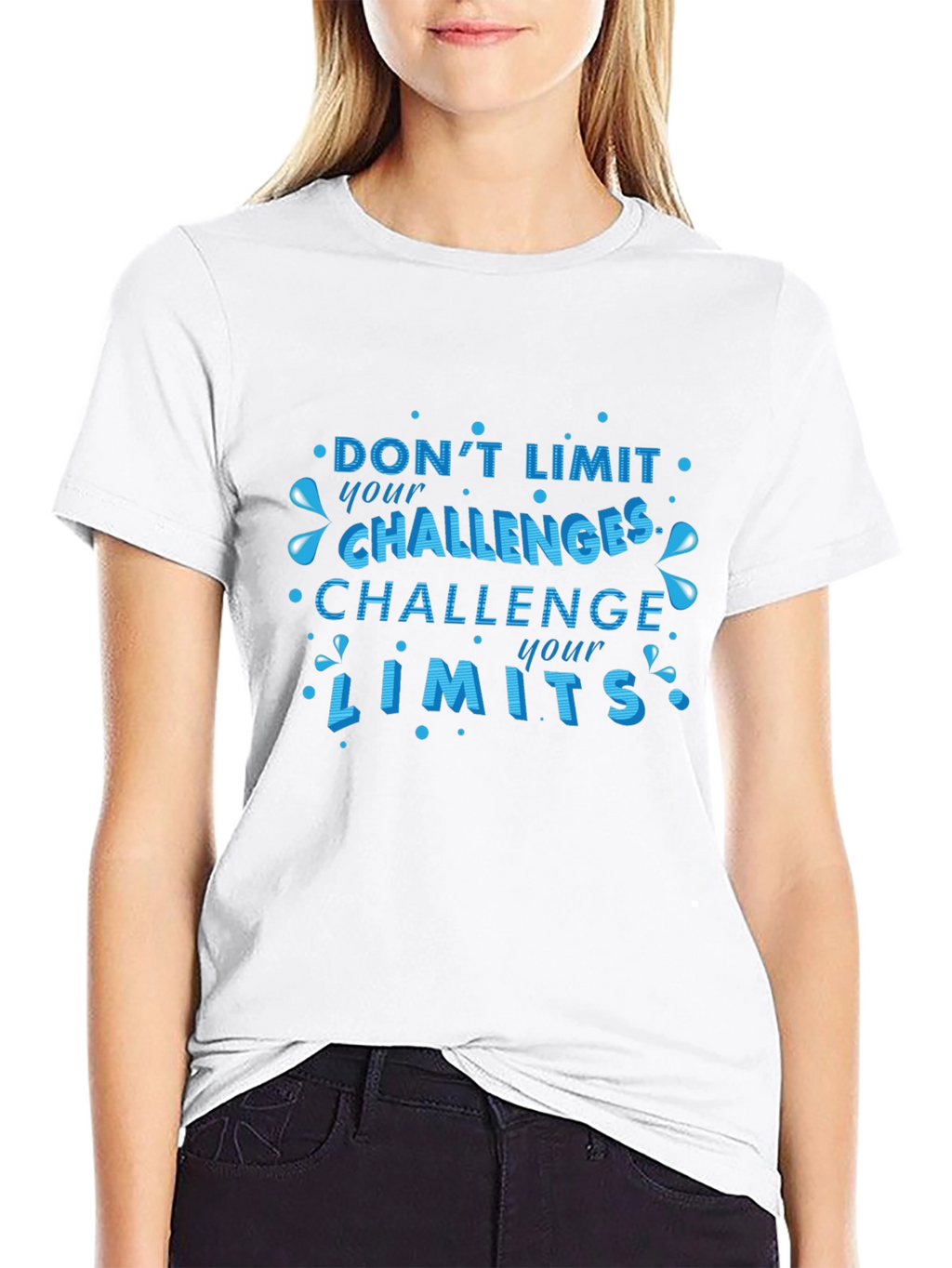 Challenge Your Limits Graphic Black Tee