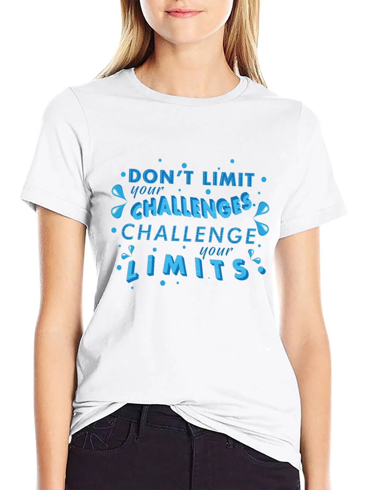 Challenge Your Limits Graphic Black Tee