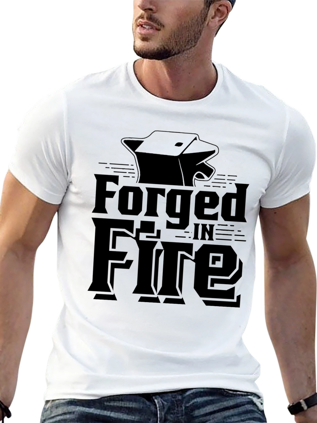 Forged In Fire Black Graphic Tee