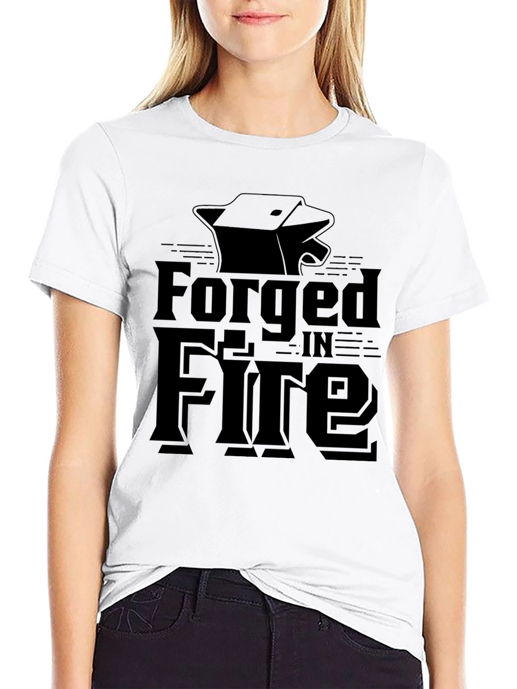 Forged In Fire Black Graphic Tee