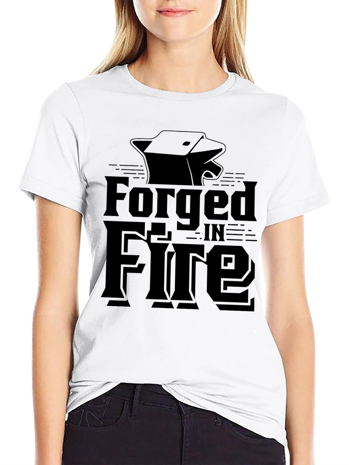 Forged In Fire Black Graphic Tee