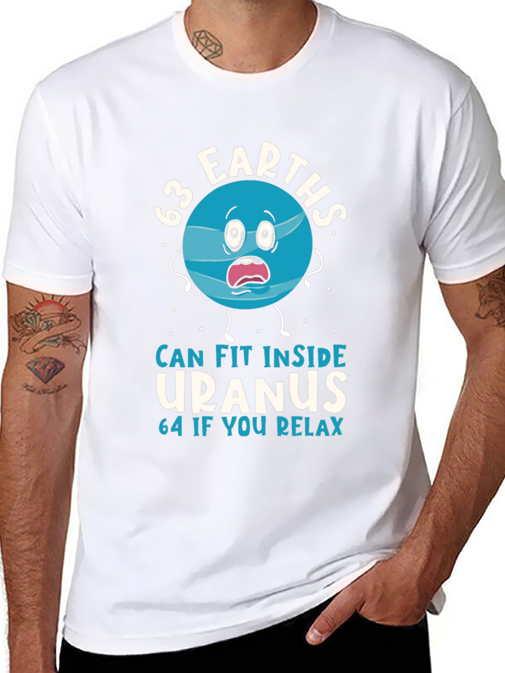 63 Earths Uranus Funny Humor T-Shirt