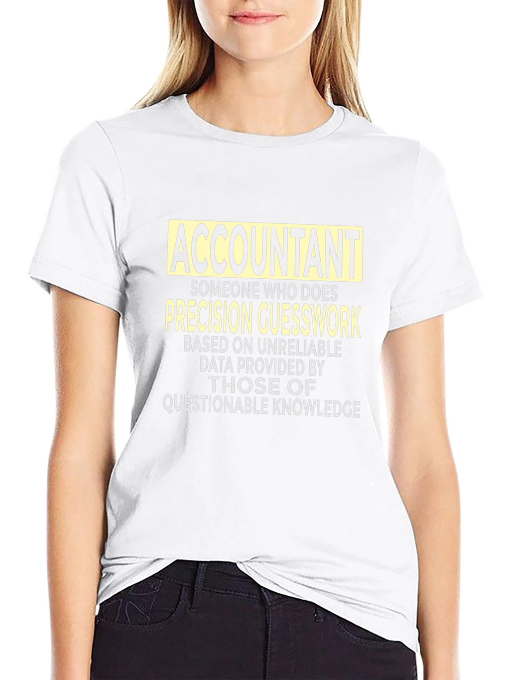 Accountant Precision Guesswork Graphic Tee - Black