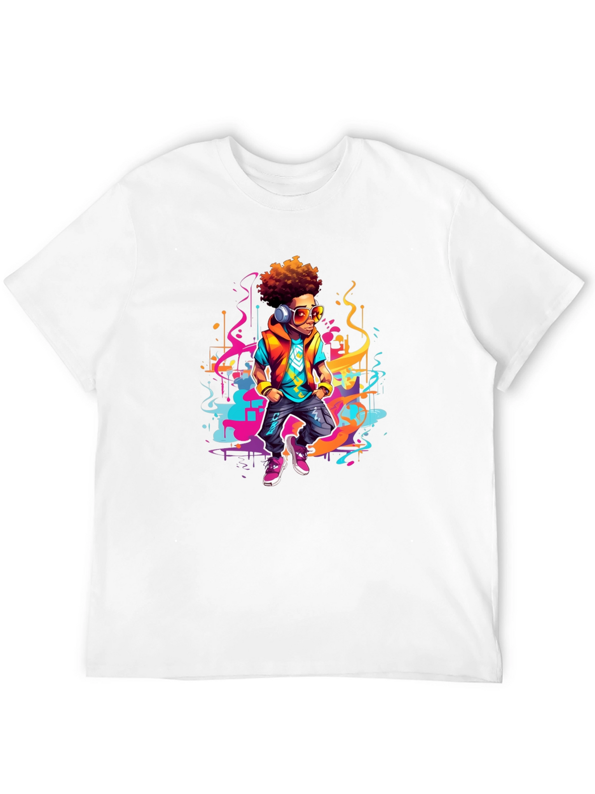 Urban Beat T-Shirt: Cartoon Graphic Tee