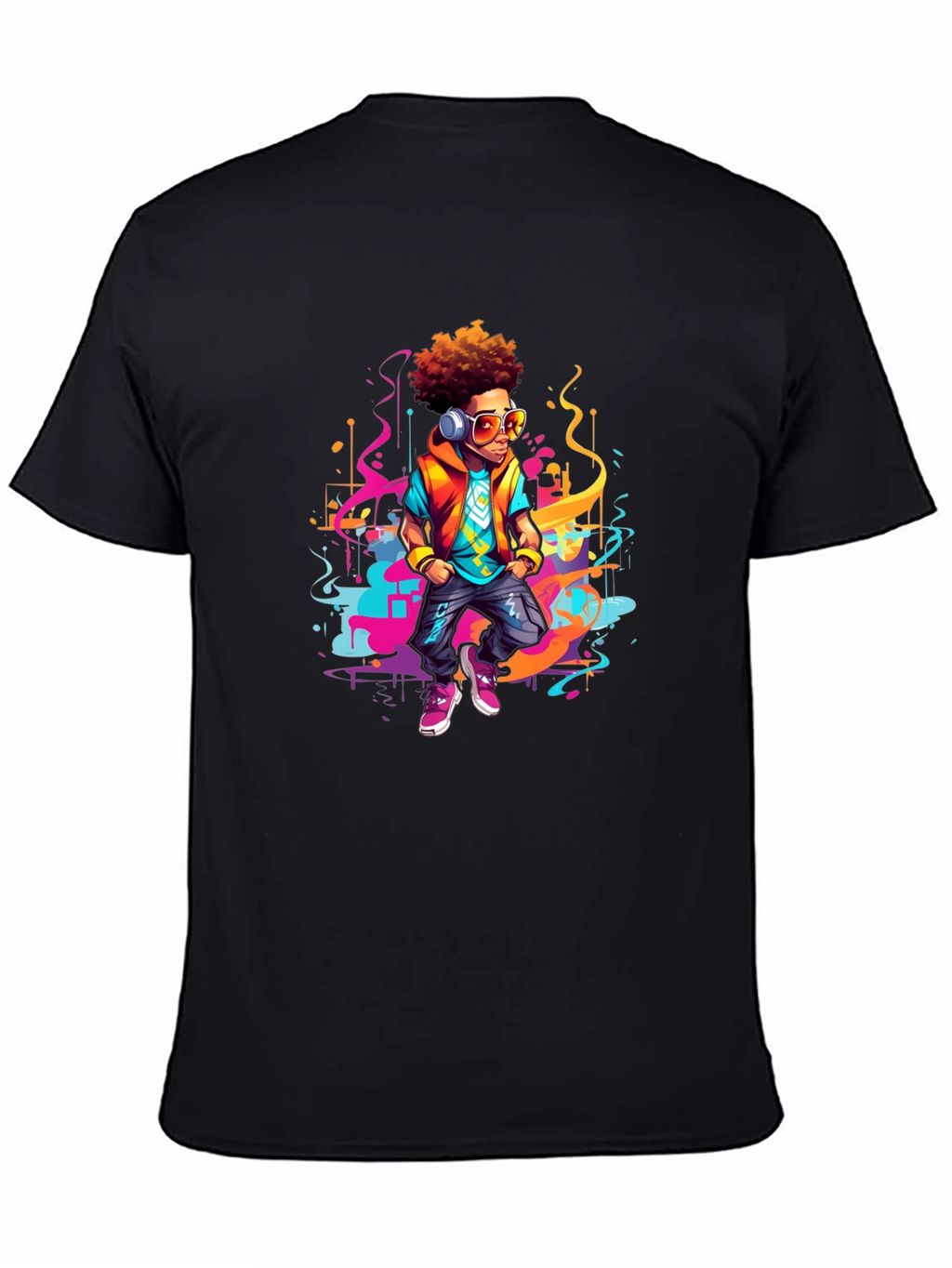 Urban Beat T-Shirt: Cartoon Graphic Tee