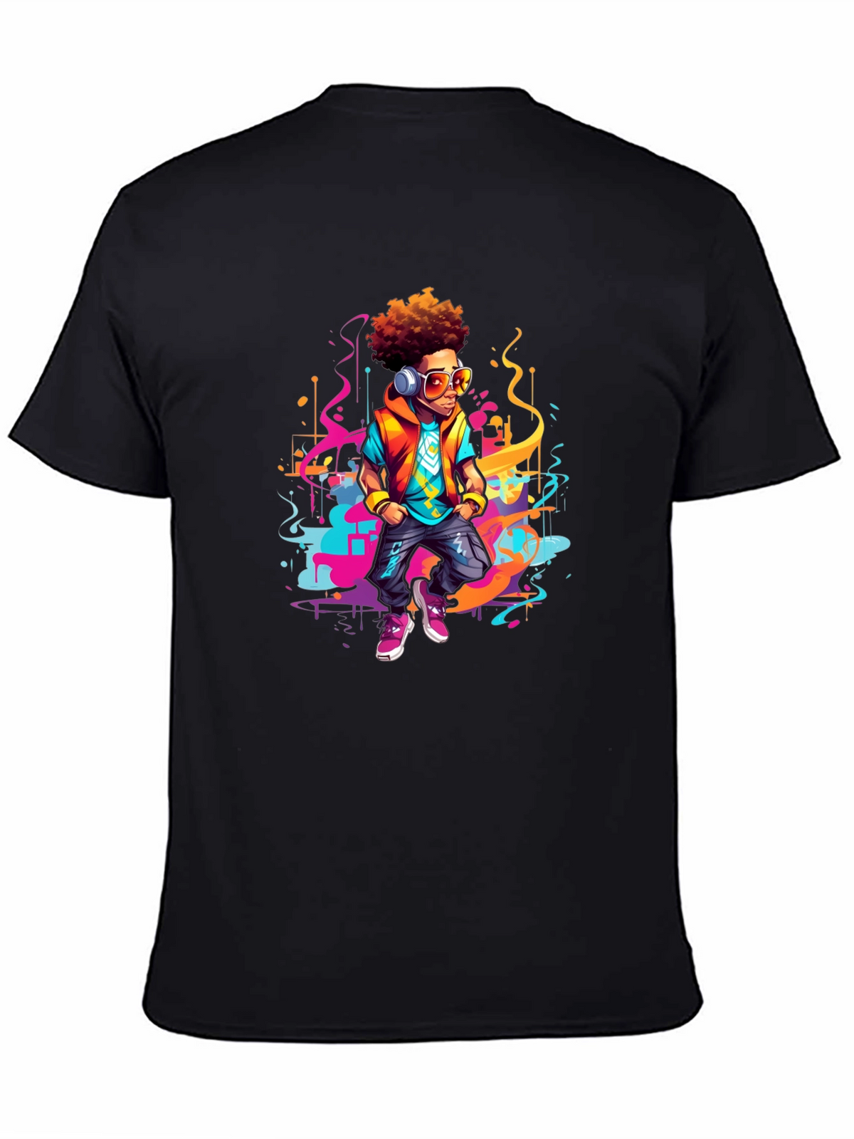 Urban Beat T-Shirt: Cartoon Graphic Tee