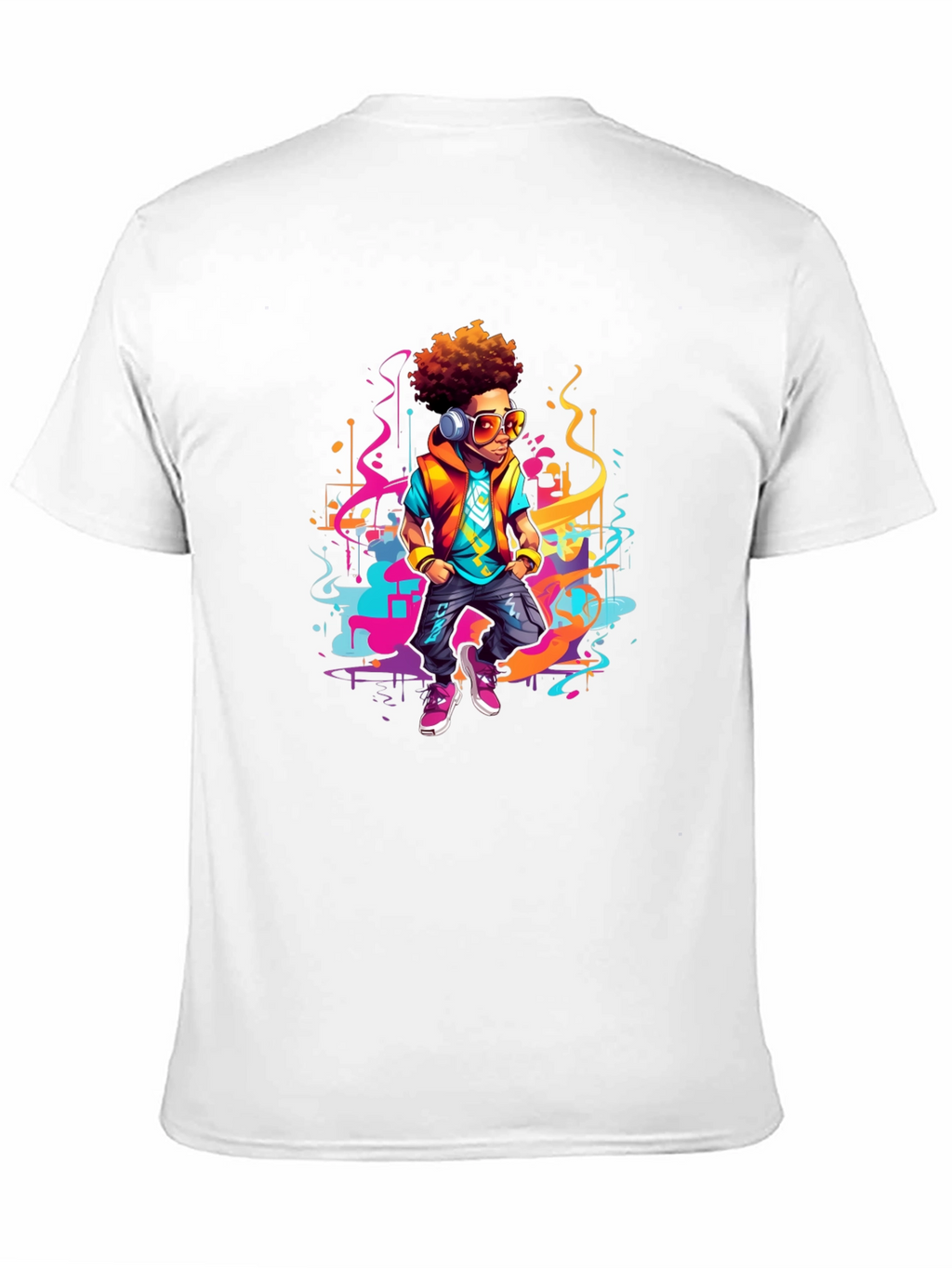 Urban Beat T-Shirt: Cartoon Graphic Tee