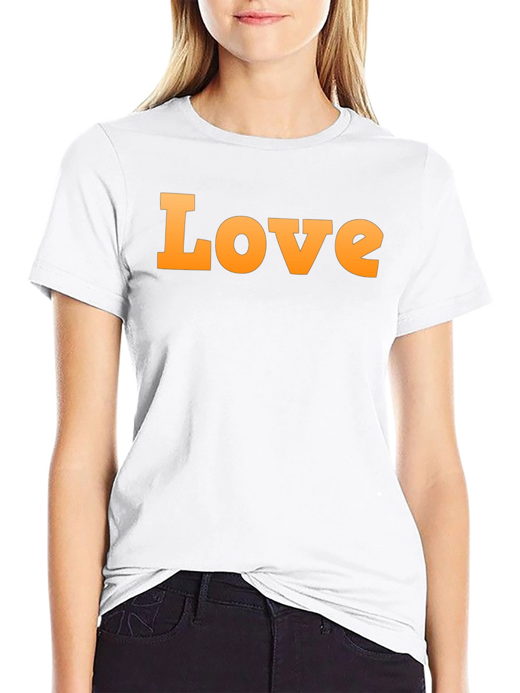 Love Graphic Print Crew Neck T-Shirt