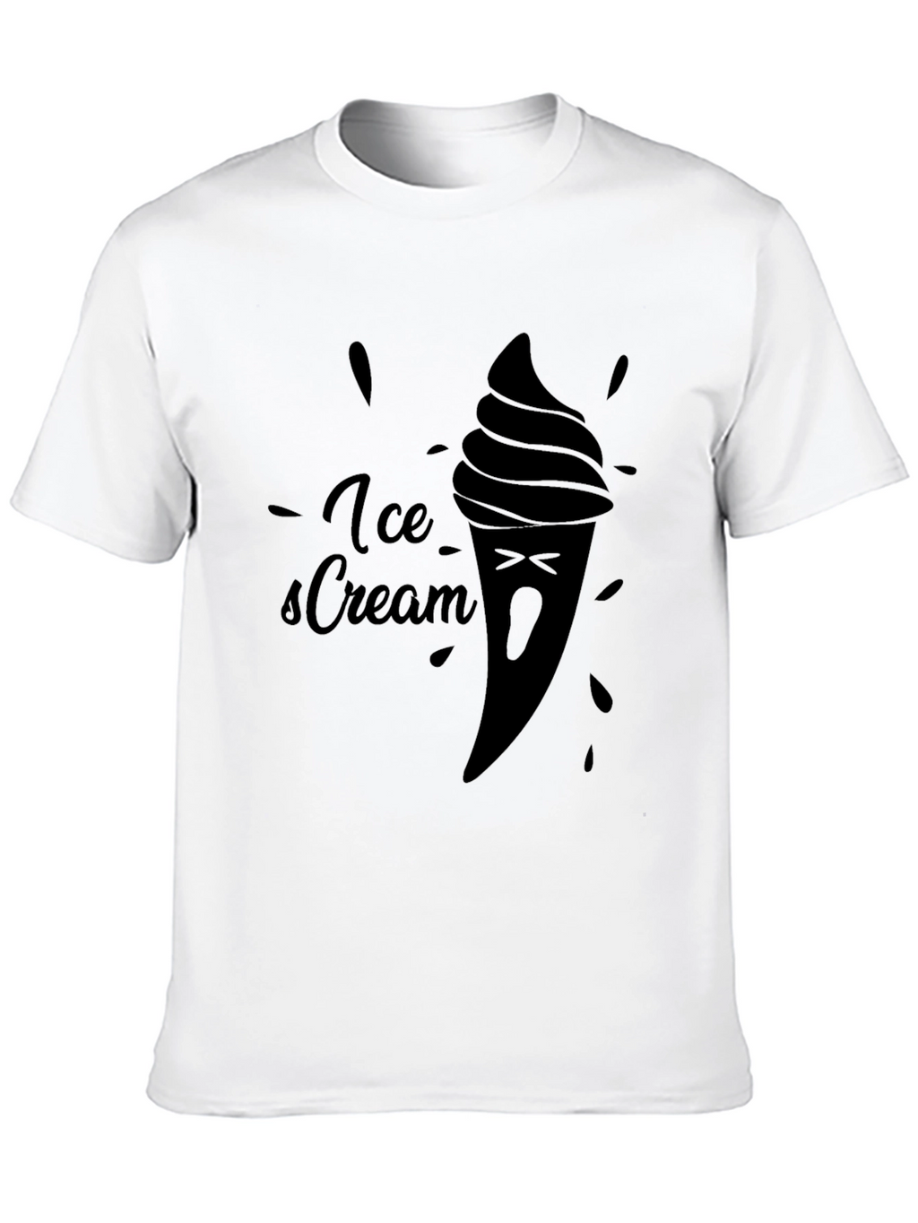 Ice Cream Graphic Tee - Soft Cotton Comfort