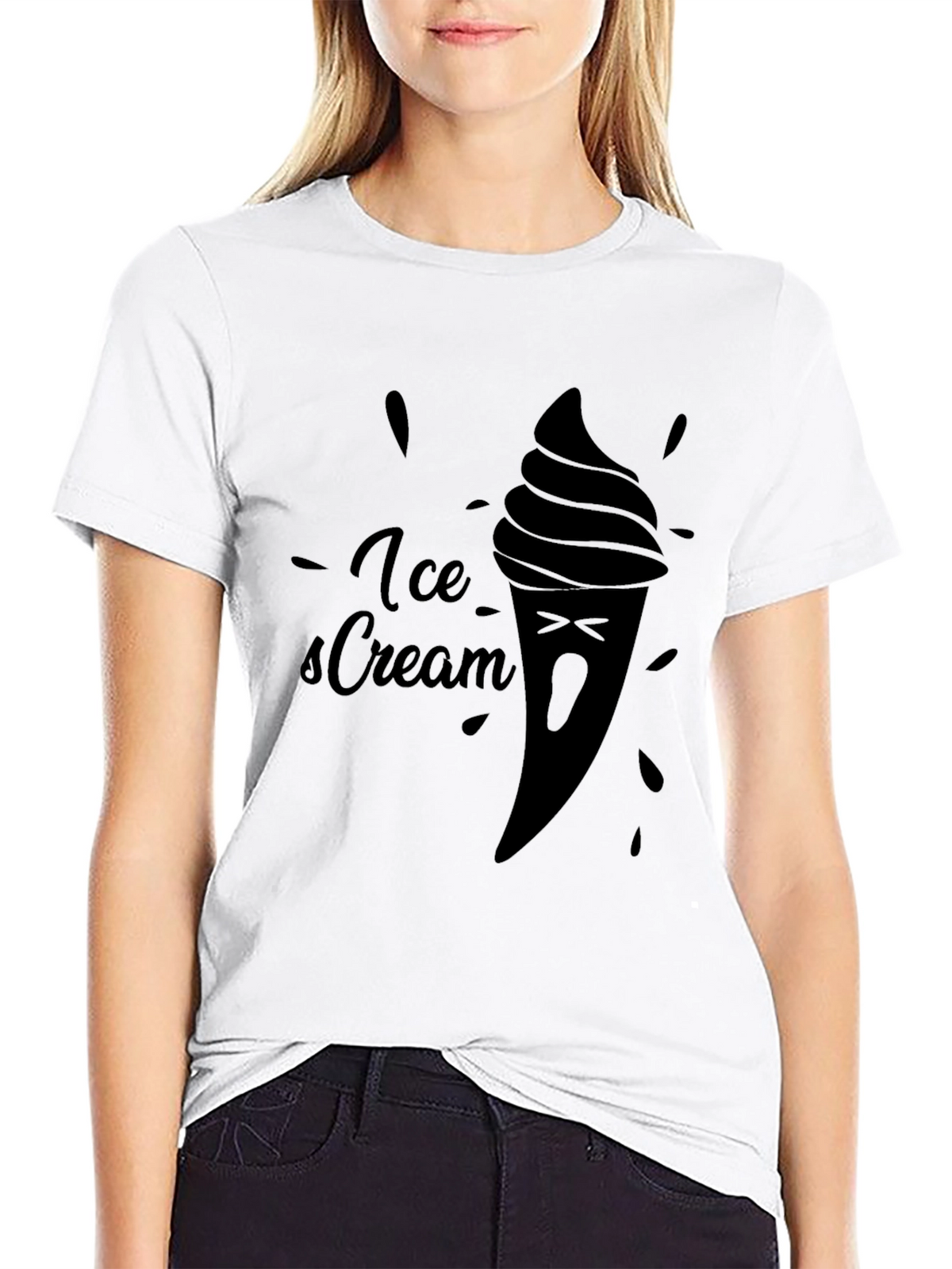 Ice Cream Graphic Tee - Soft Cotton Comfort