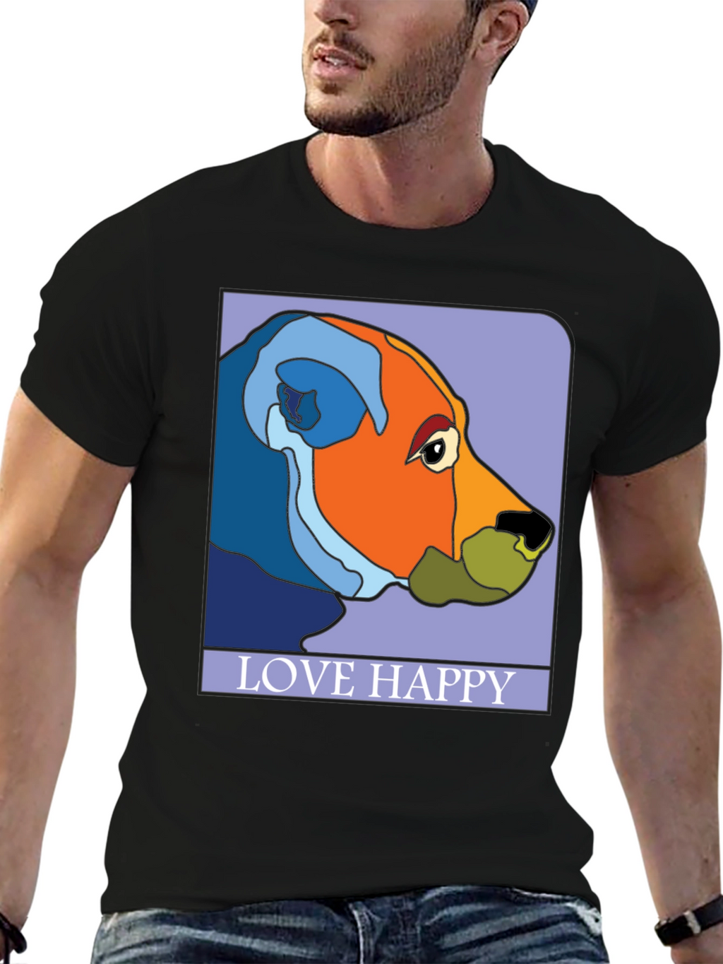 Love Happy Art T-Shirt - Stylish Graphic Tee