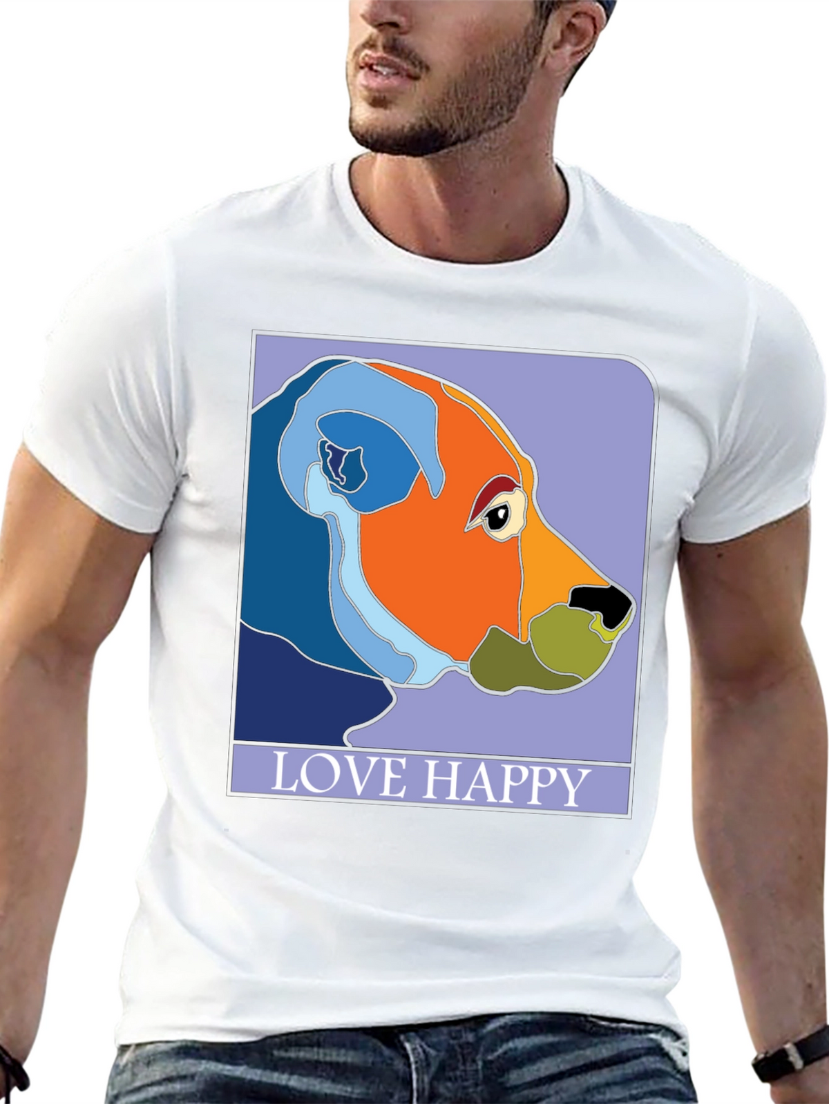 Love Happy Art T-Shirt - Stylish Graphic Tee