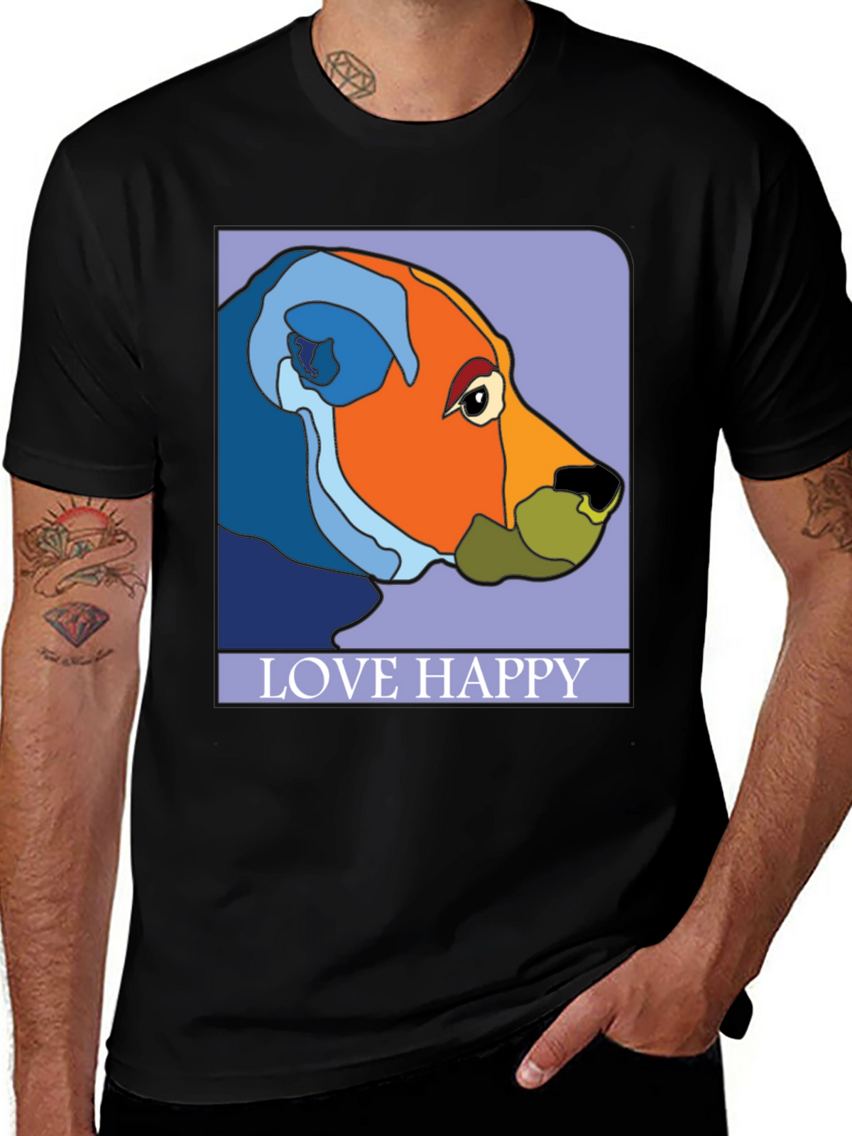 Love Happy Art T-Shirt - Stylish Graphic Tee