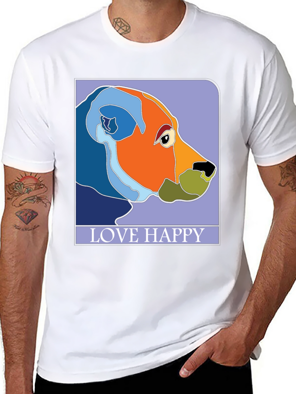 Love Happy Art T-Shirt - Stylish Graphic Tee