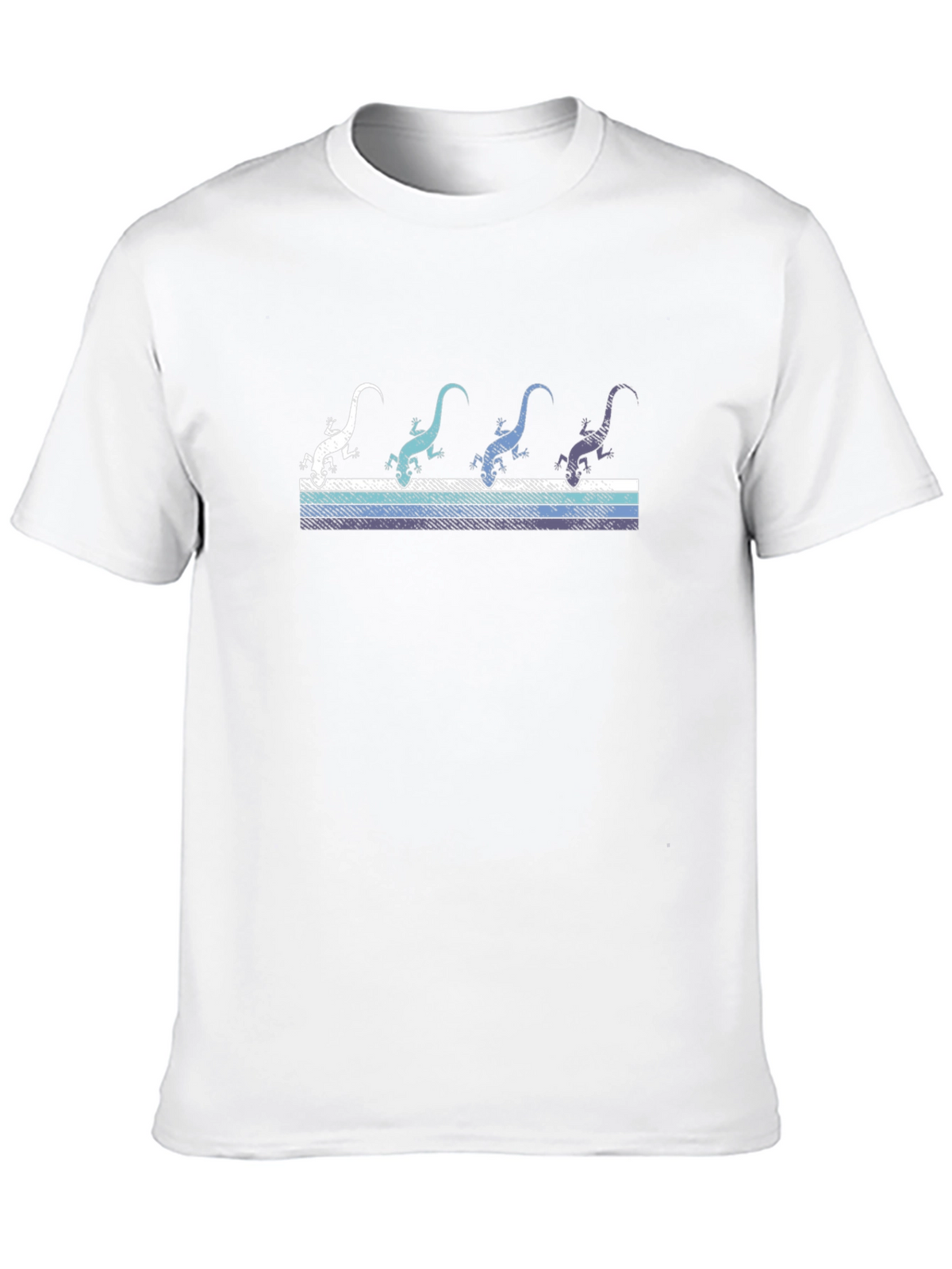 Retro Lizard Graphic Tee - Cool Reptile Design