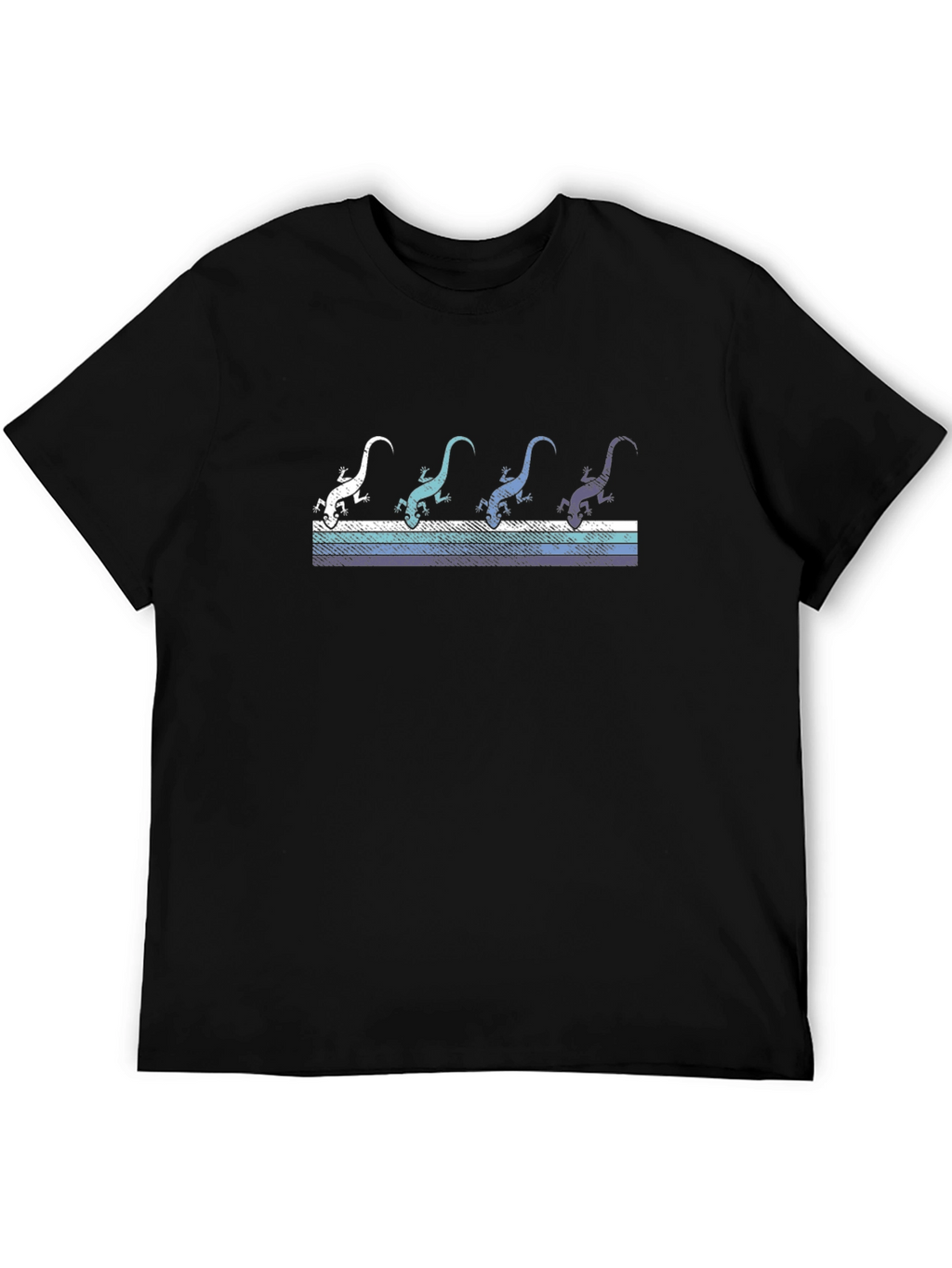 Retro Lizard Graphic Tee - Cool Reptile Design