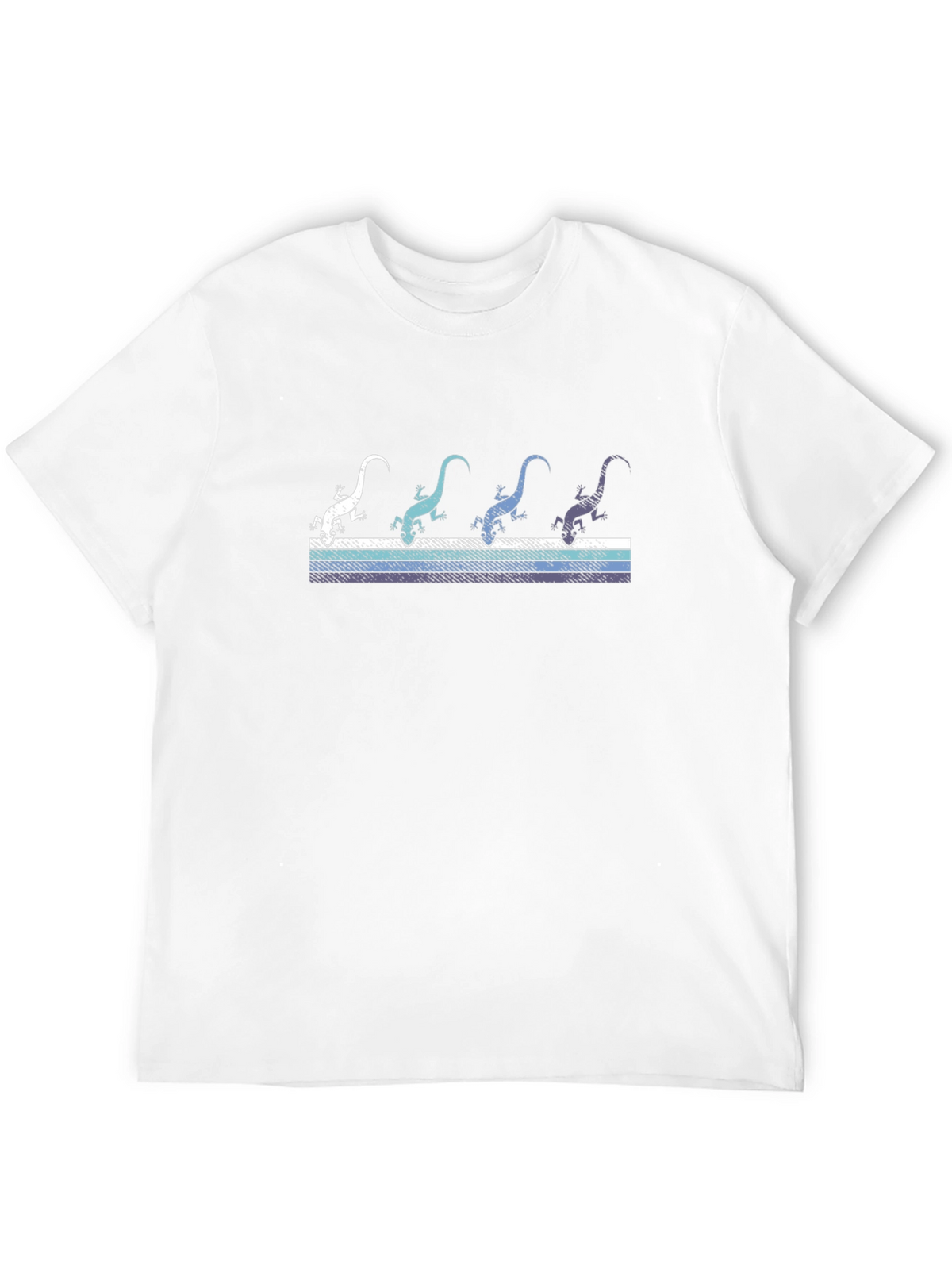 Retro Lizard Graphic Tee - Cool Reptile Design