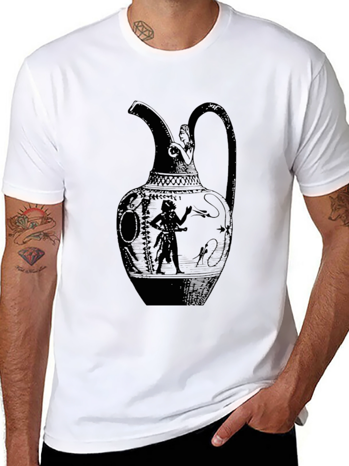 Ancient Greek Vase Graphic T-Shirt