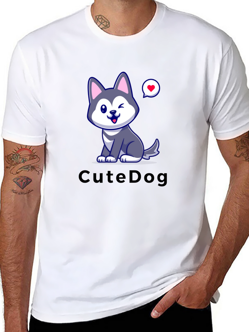 Cute Dog Graphic T-Shirt