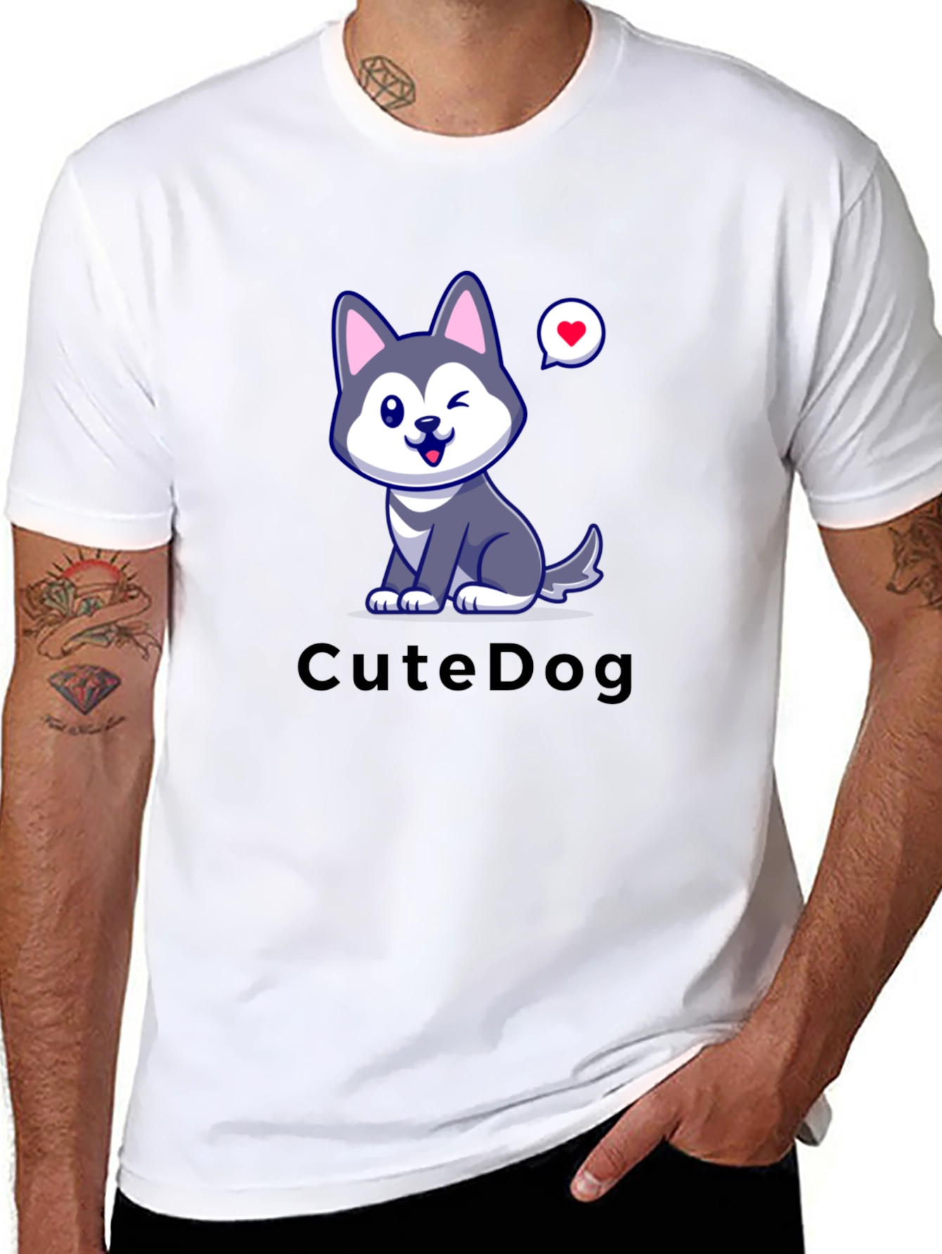 Cute Dog Graphic T-Shirt
