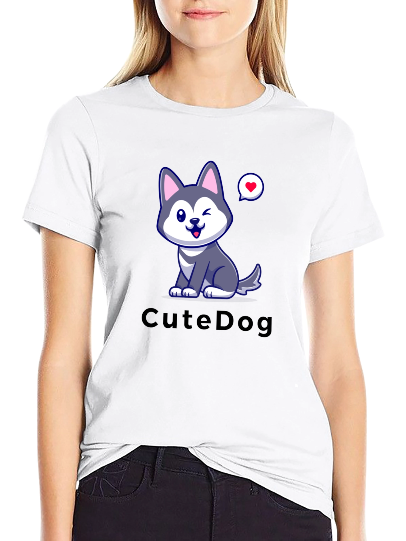 Cute Dog Graphic T-Shirt