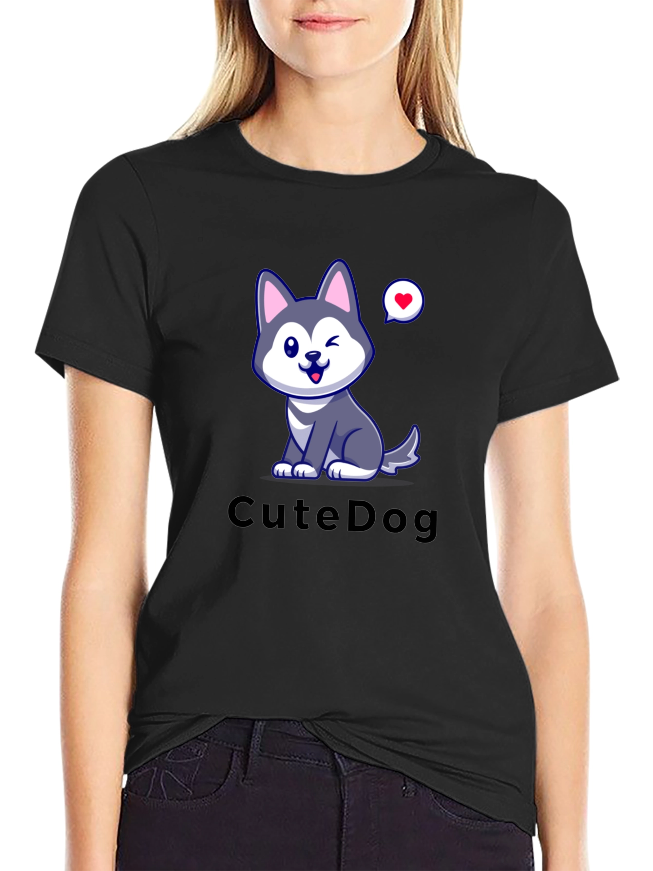 Cute Dog Graphic T-Shirt