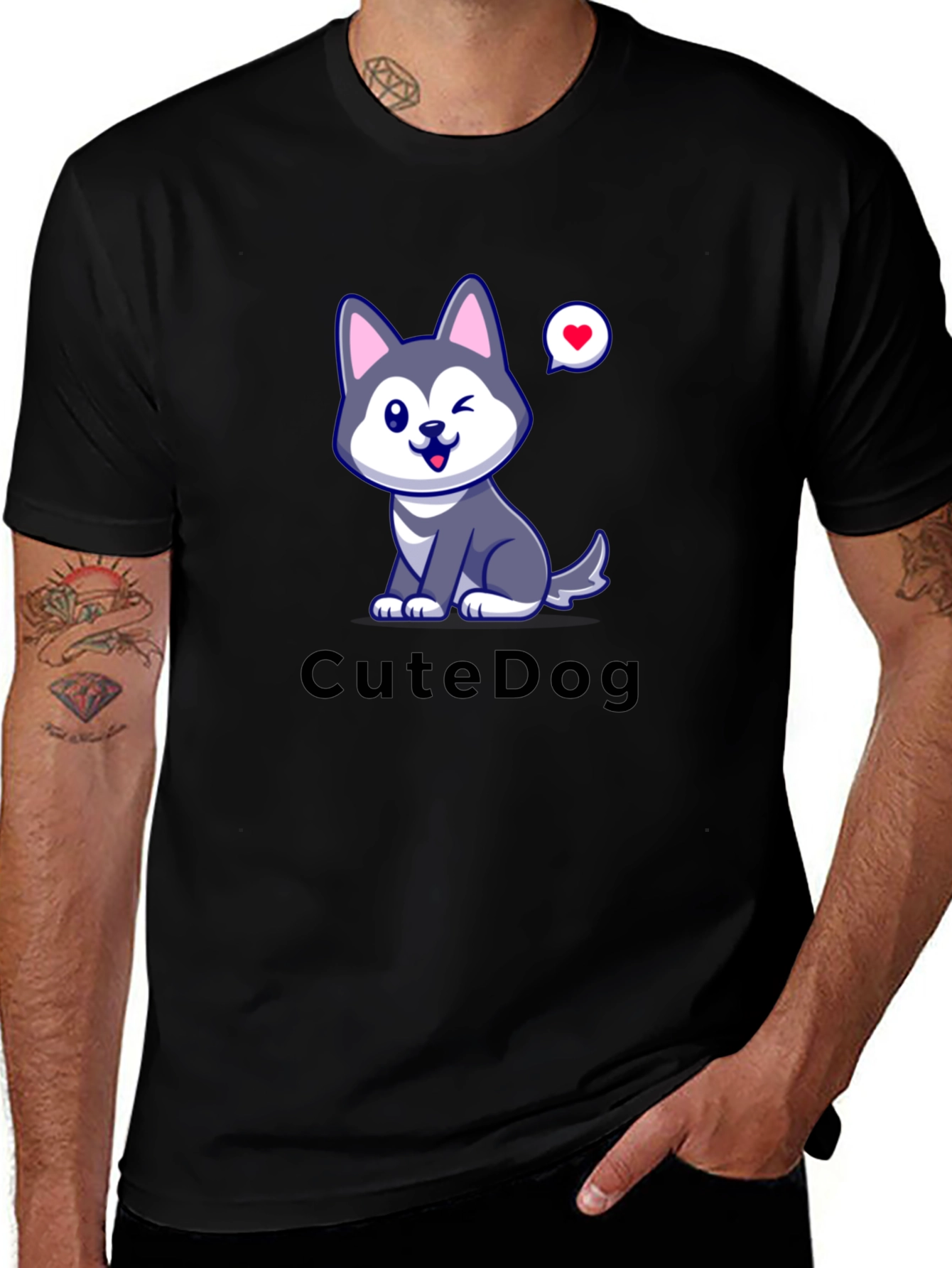 Cute Dog Graphic T-Shirt