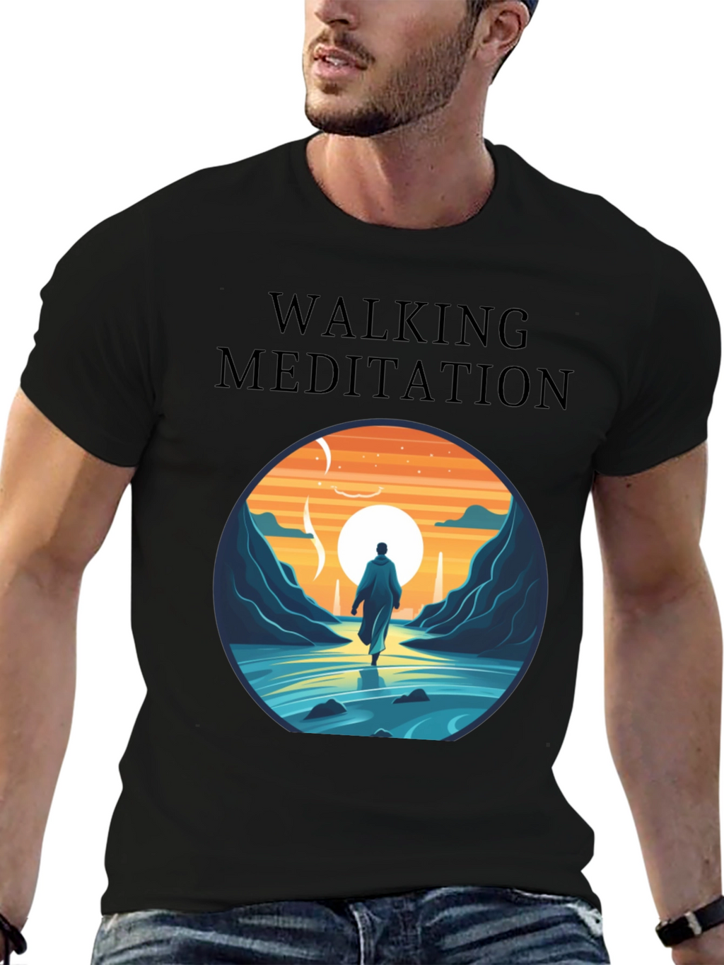 Walking Meditation Graphic Tee