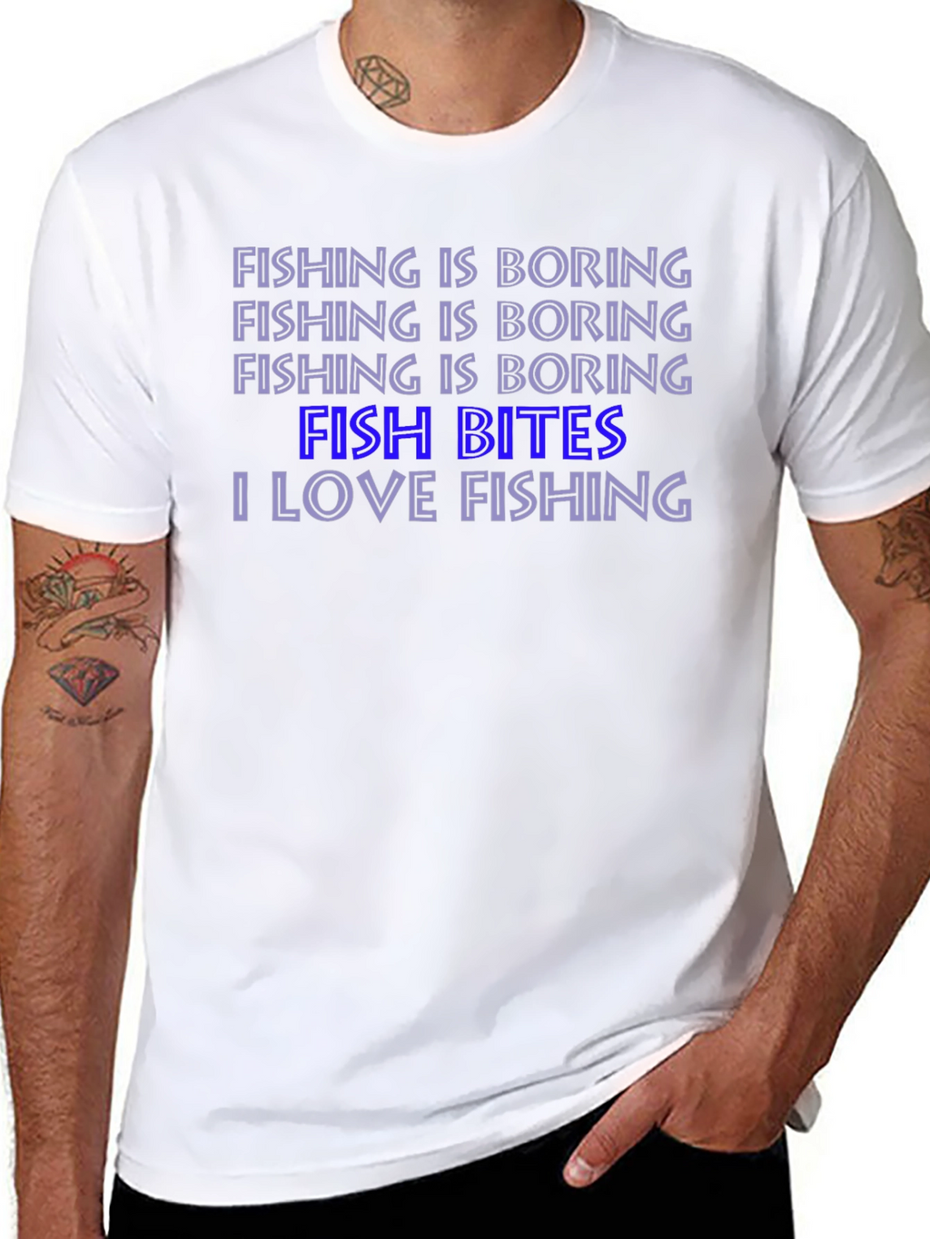 Fishing Humor T-Shirt: Fish Bites