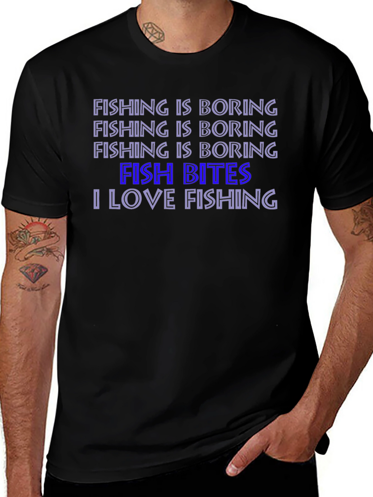 Fishing Humor T-Shirt: Fish Bites