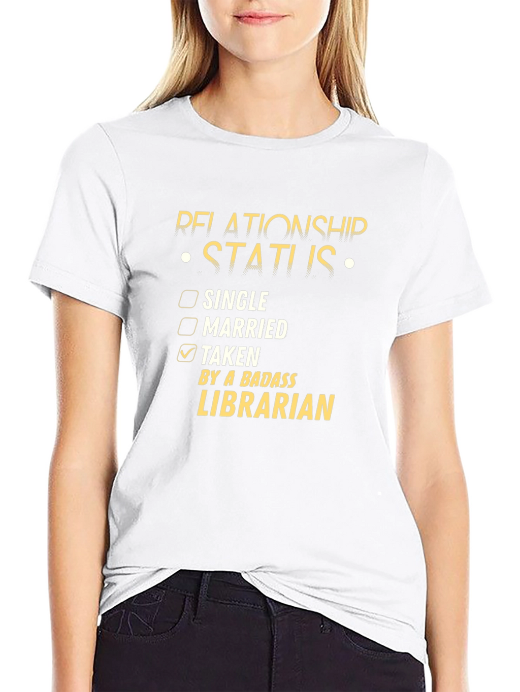 Relationship Status: Taken By A Badass Librarian T-Shirt