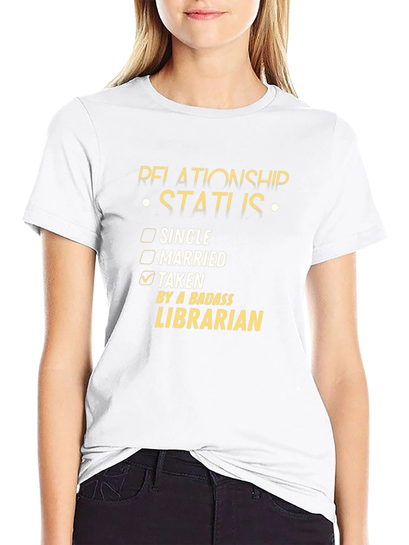 Relationship Status: Taken By A Badass Librarian T-Shirt