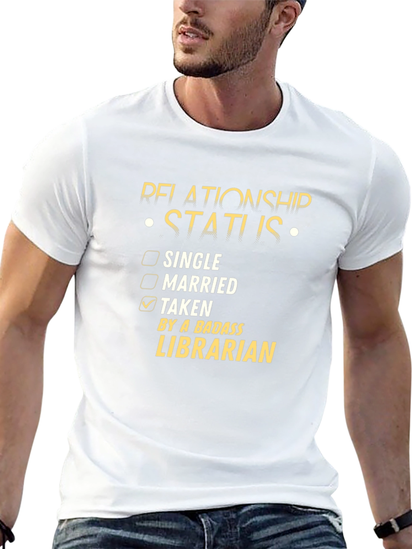 Relationship Status: Taken By A Badass Librarian T-Shirt