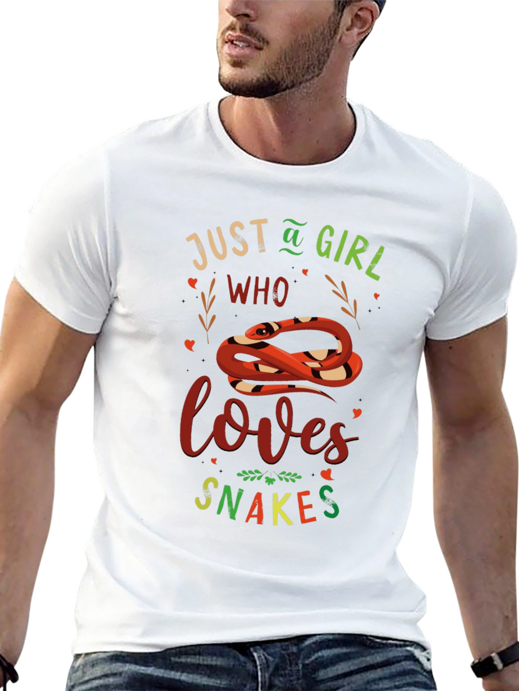 Just A Girl Who Loves Snakes Graphic Tee