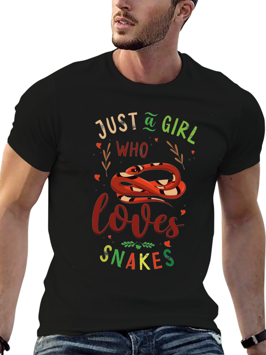 Just A Girl Who Loves Snakes Graphic Tee