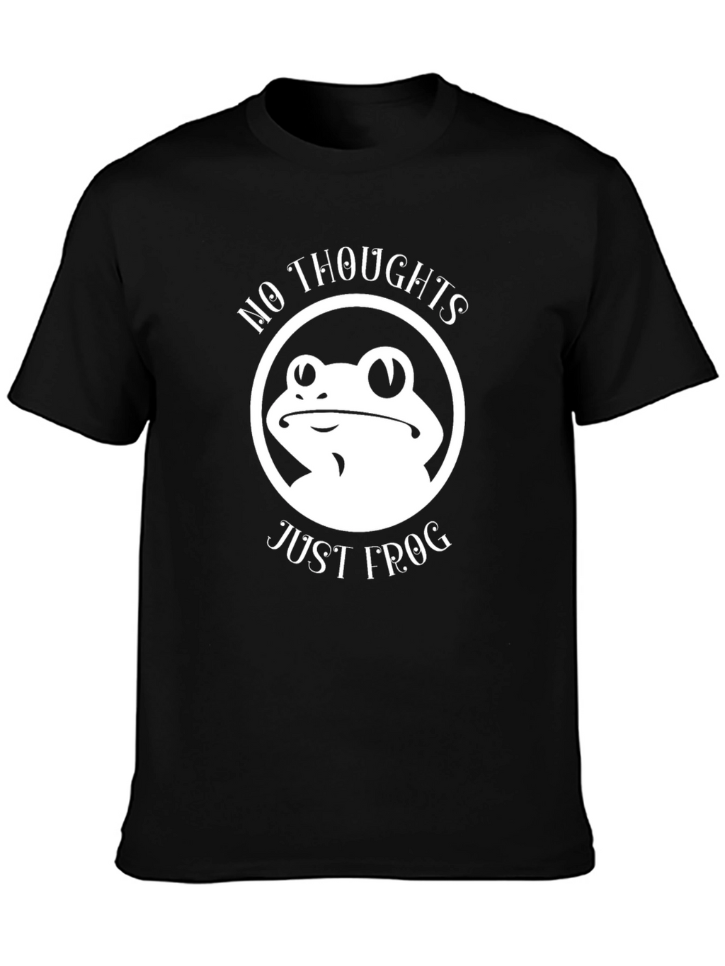 No Thoughts Just Frog T-Shirt Funny Graphic Tee