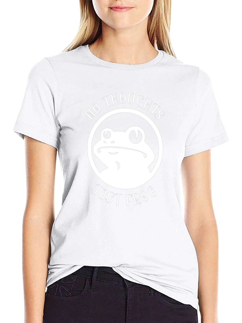 No Thoughts Just Frog T-Shirt Funny Graphic Tee