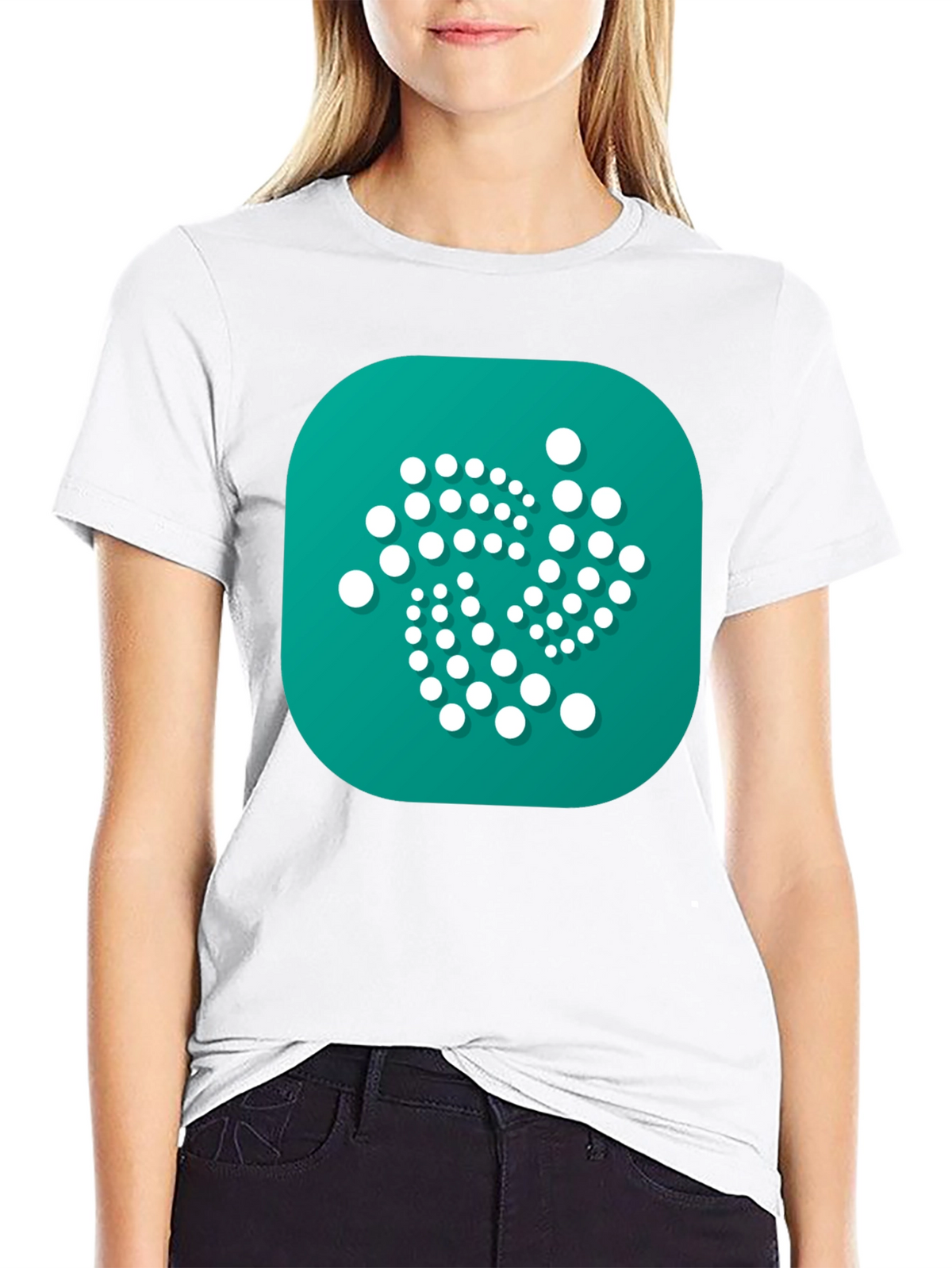 IOTA Crypto Black T-Shirt - Modern Digital Currency Design