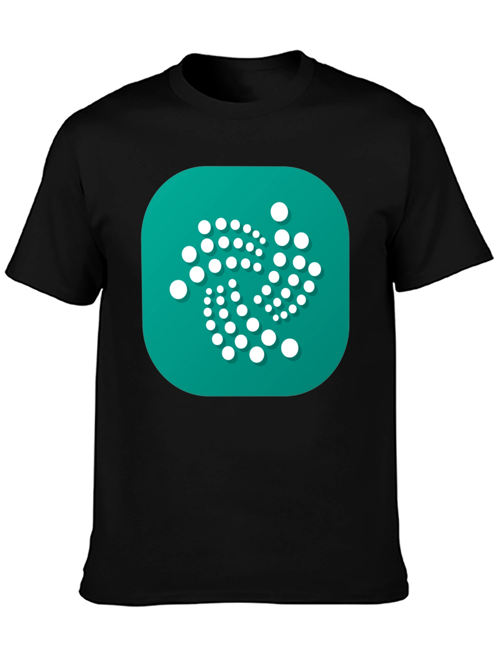 IOTA Crypto Black T-Shirt - Modern Digital Currency Design