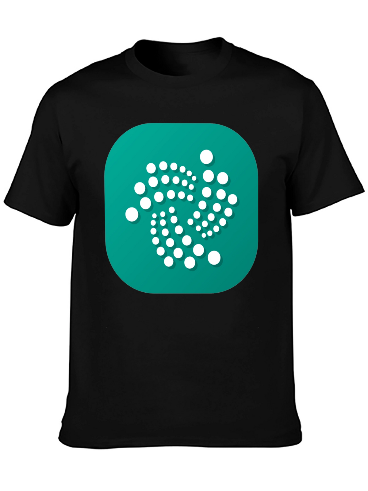 IOTA Crypto Black T-Shirt - Modern Digital Currency Design