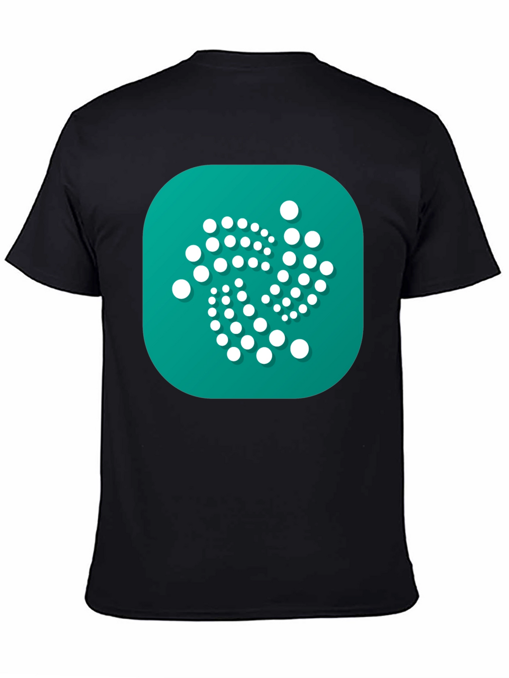 IOTA Crypto Black T-Shirt - Modern Digital Currency Design