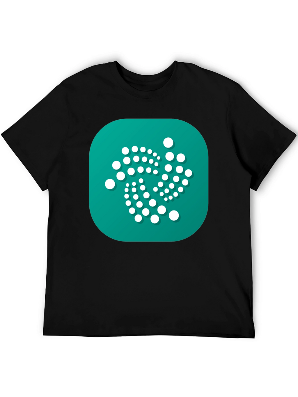 IOTA Crypto Black T-Shirt - Modern Digital Currency Design