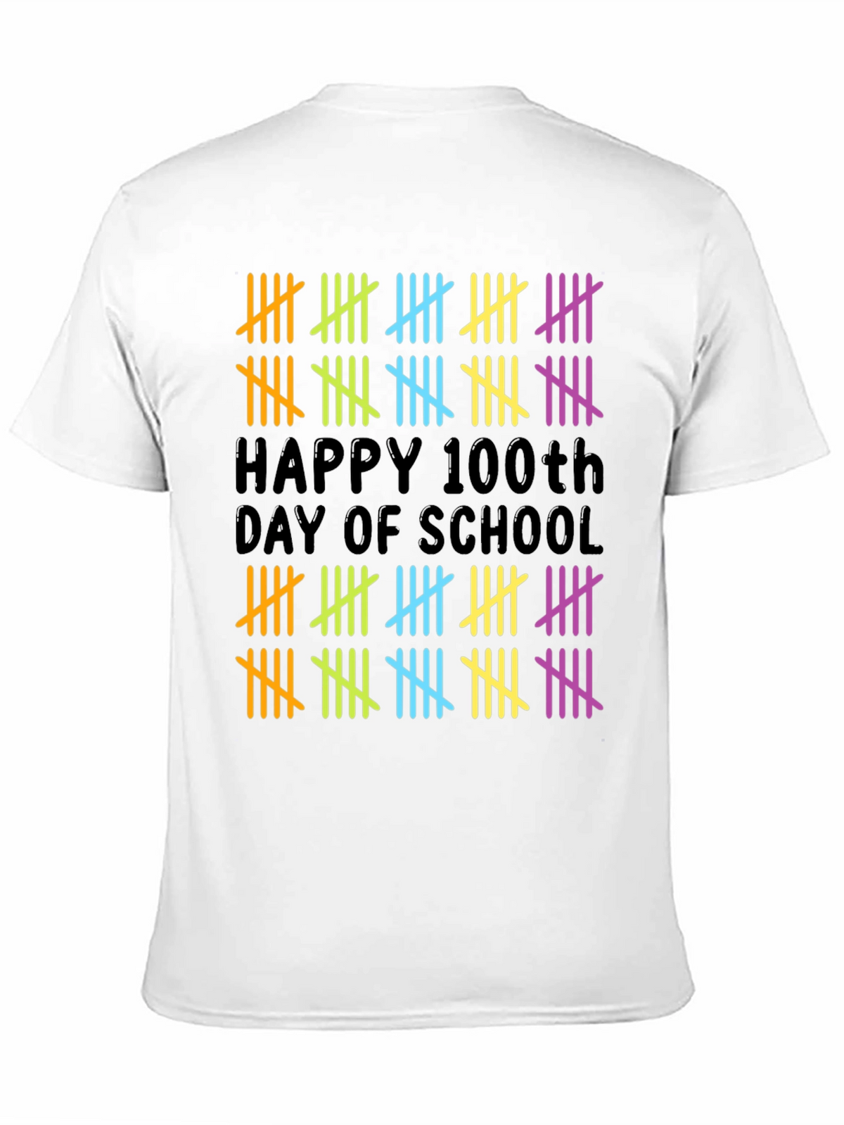 Happy 100th Day of School Tally Marks Teacher Shirt