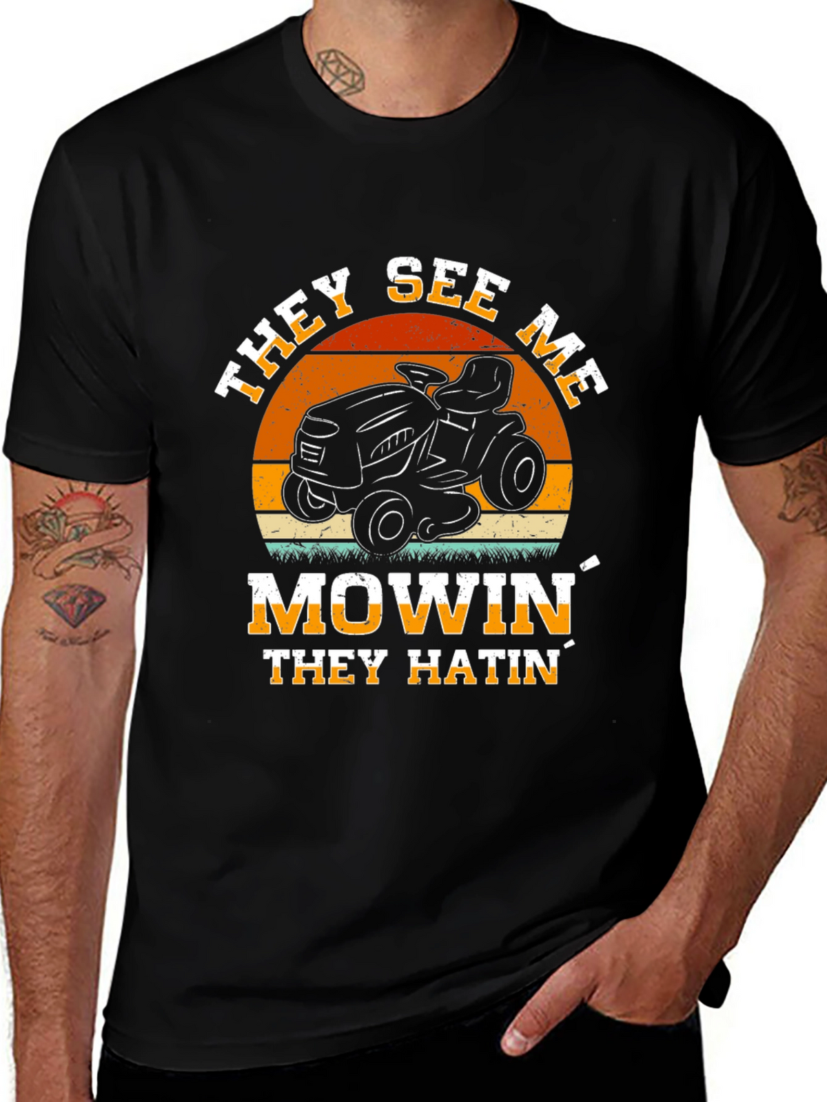 They See Me Mowin Graphic Tee